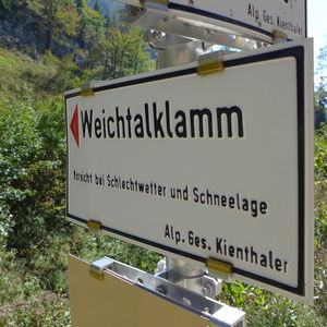 Durch die Weichtalklamm nach Losenheim