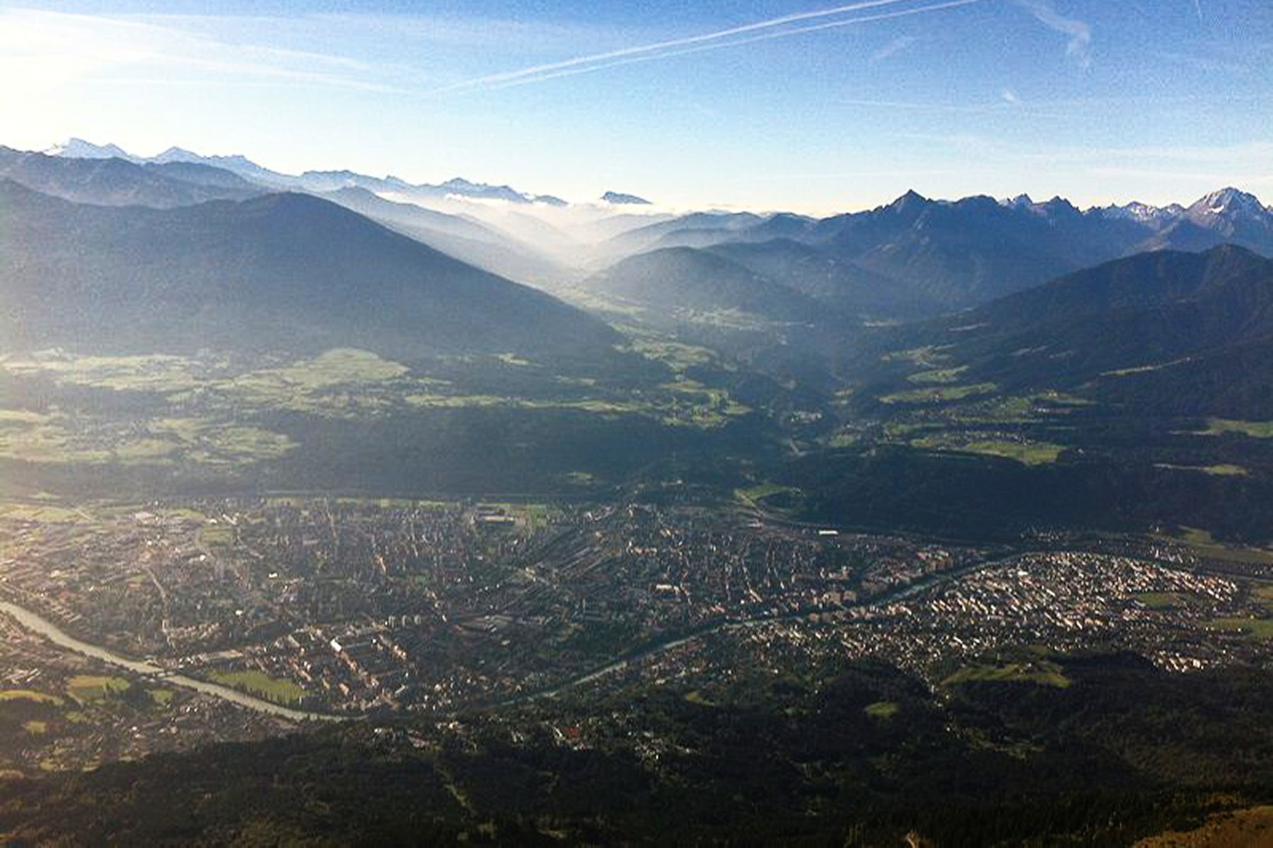 Grandiose Tiefblicke auf Innsbruck