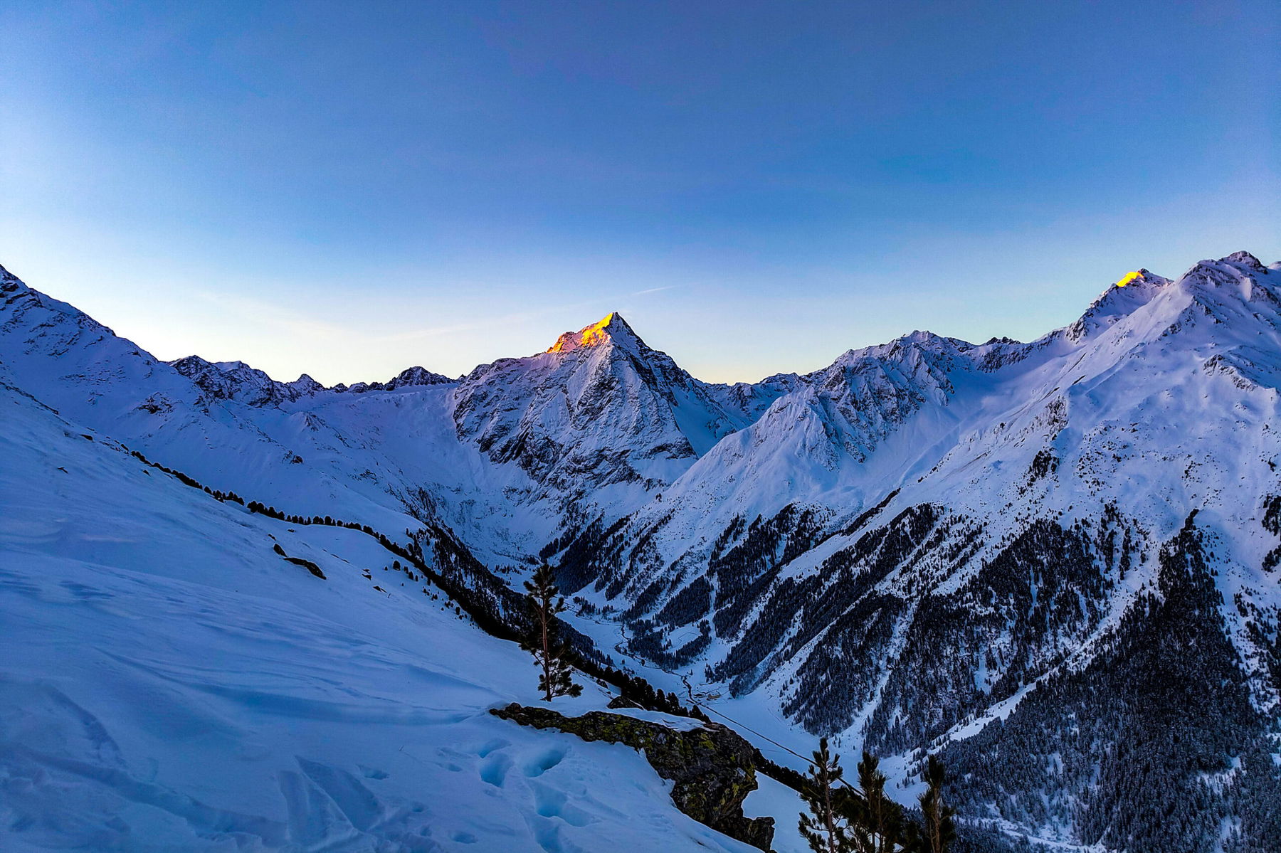 Roter Kogel Ski-Überschreitung