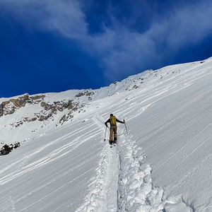 Pleisenspitze: lange Skitour im Karwendel