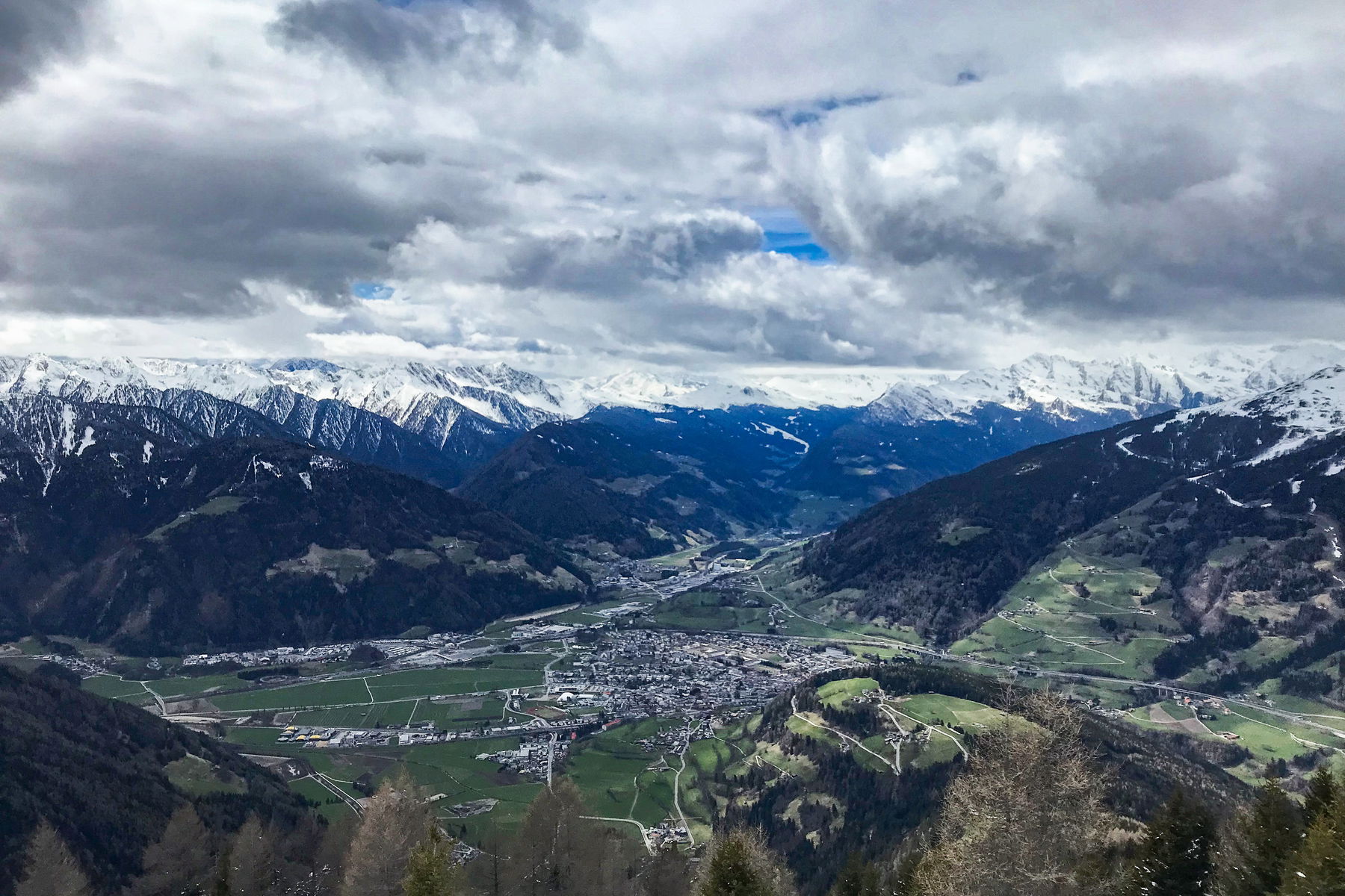Vom Saun nach Sterzing runterschaun