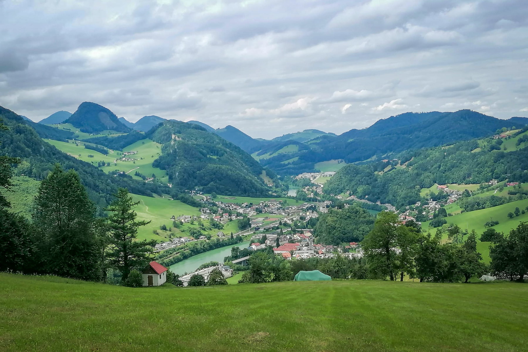 Blick zurück auf Losenstein. Foto: Sarah Pallauf